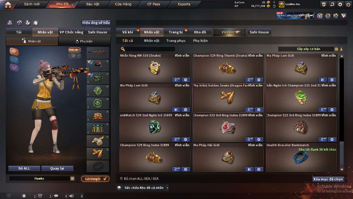 shop acc cf uy tin gia re